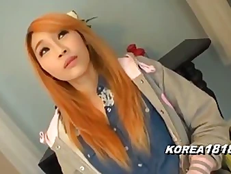 Korean honey with orange barb is decided to become a porn industry star, in the service of she loves to get penetrated