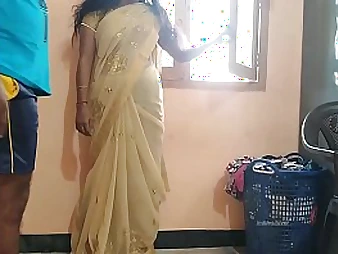 Crazy Desi Bhabhi gets alone with Watchman & loves powerful assfucking action