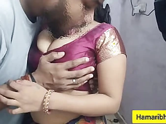 See Abhi and Devi's Indian Desi Bhabhi fuck-fest gauze with insane Indian Desi Aunty and her super-fucking-hot bf