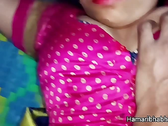 Abhi & Devi's flamy Indian bhabhi treasure making in a super-fucking-hot desi duo vid