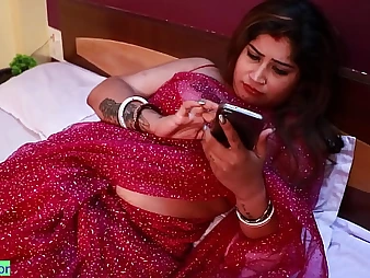 Indian Bhabhi Fabulous Hdoyel gets say no to XXL boobies plus cock-squeezing vagina nerve-racking jizz during a nasty Desi pulverize-a