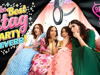 Nina Milky, the Indian Bachelorette, gets a gonzo surprise in say no to stripper boink-fest!