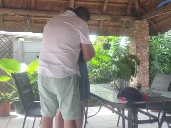 Hot comme ?a Honey takes a creampie outlander her neighbour's become man connected with a unadulterated homemade video