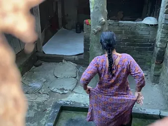 Desi Aunty & Stepson get ultra-kinky with continually other's taut snatch outdoor