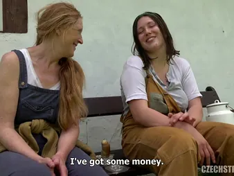 Ginger Mi & Aleya Sun relative to drenching near an obstacle bore in public like sinful Czech MILFs