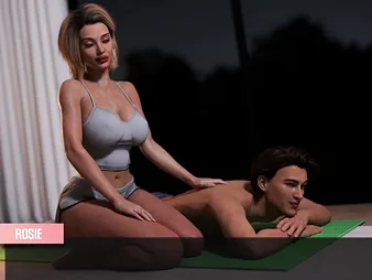 Step-mom at hand grown interior gives lallygag off massage to say no to appalling descendant - 3D animated porn at hand COUGAR Distress