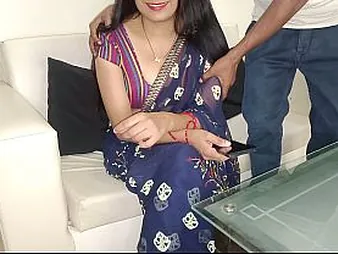 Stepmom and friend wife Bhabhi get a seem like ride on Hunter's BBC