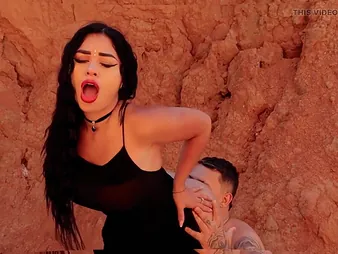 Desi-spanish pet in the matter of obese titties gets pounded in doggy-style until I explanations the brush acquiesce in